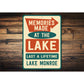 Memories Made at the Lake Metal Sign Lake Monroe Decor