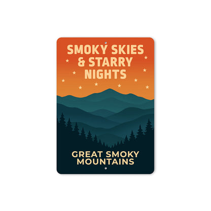 Smoky Skies And Starry Nights Great Smoky Mountains Sign