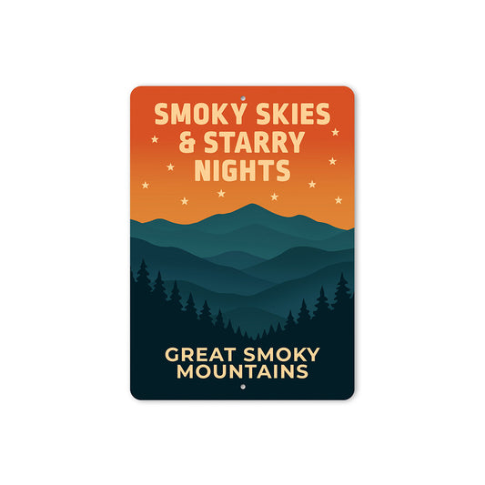 Smoky Skies And Starry Nights Great Smoky Mountains Sign
