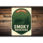 Est. 1934 Smoky Mountains Aluminum Sign National Park Decor
