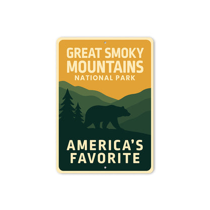 Great Smoky Mountains Sign America's Favorite Park Decor