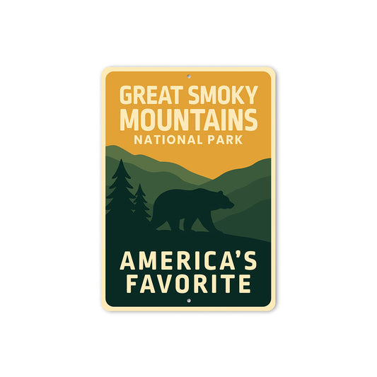 Great Smoky Mountains Sign America's Favorite Park Decor