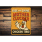 Funny Chicken Sign Rise and Shine Mother Clucker Farm Decor
