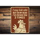 Funny Chicken Pecking Aluminum Sign Sarcastic Poultry Decor