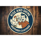 Rise and Shive Mother Clucker Aluminum Sign Edgy Farm Decor