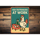 Hen-trepreneurs at Work Sign Funny Chicken Farm Decor