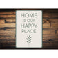 Home Is Our Happy Place Metal Sign Heartwarming Wall Decor