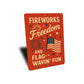 Fireworks Freedom & Flag-Wavin' Fun Metal Patriotic Decor