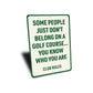 Golf Course Rules Aluminum Sign Funny Golf Club Decor