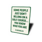 Golf Course Rules Aluminum Sign Funny Golf Club Decor