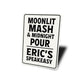 Moonlit Mash & Midnight Pour Aluminum Sign Speakeasy