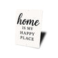 Rustic Home Is My Happy Place Aluminum Wall Sign