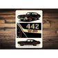 Oldsmobile 442 High Performance W-30 V8 Engine Sign