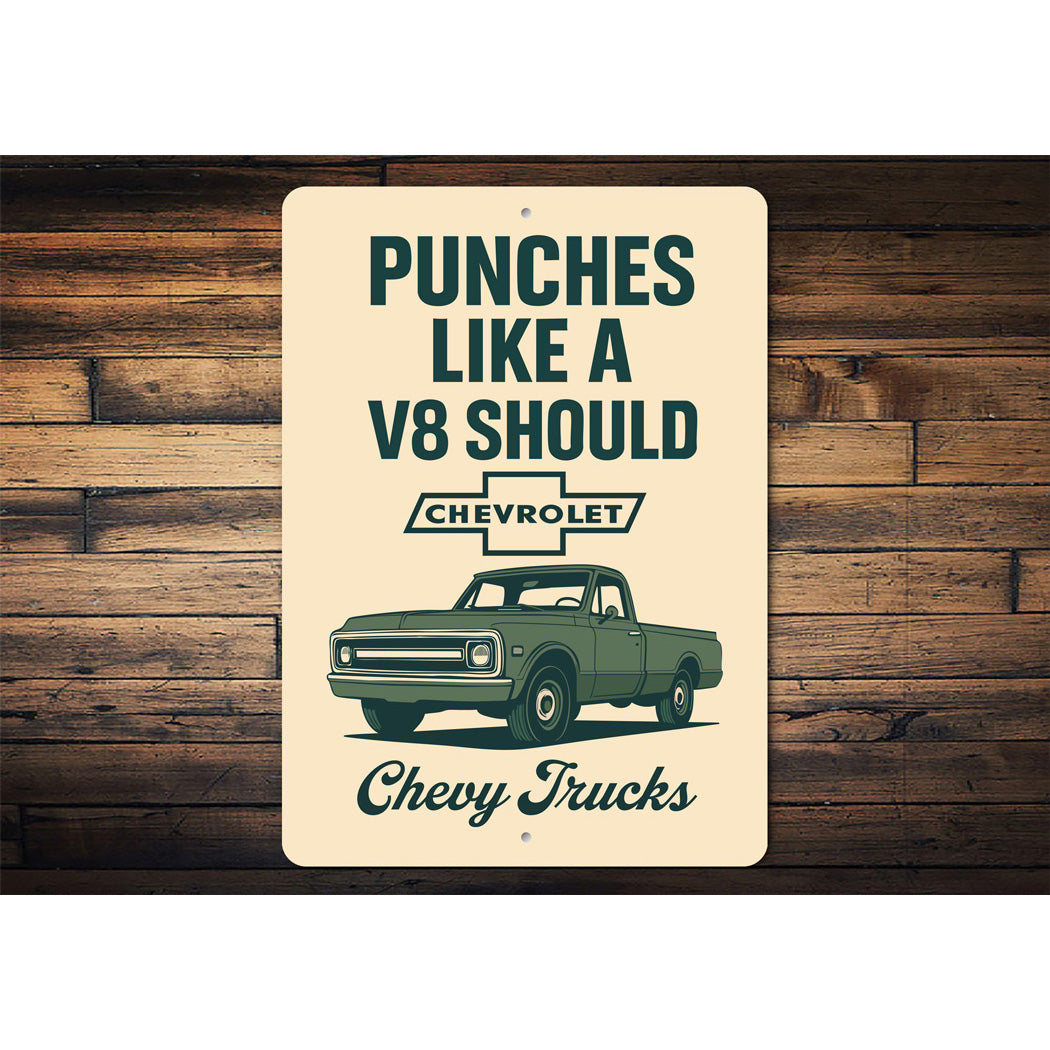 Punches Like A V8 Should Sign