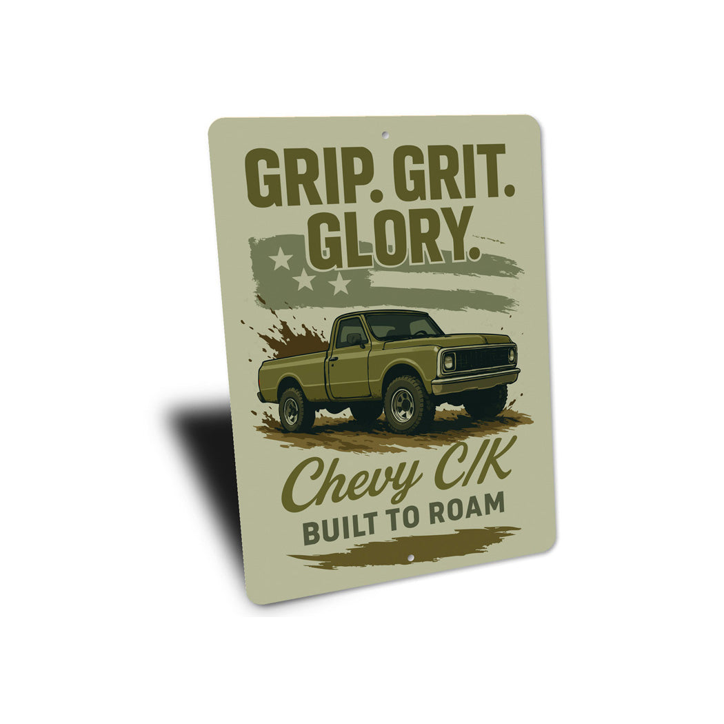 Grip Grit Glory Built To Roam Decor Sign