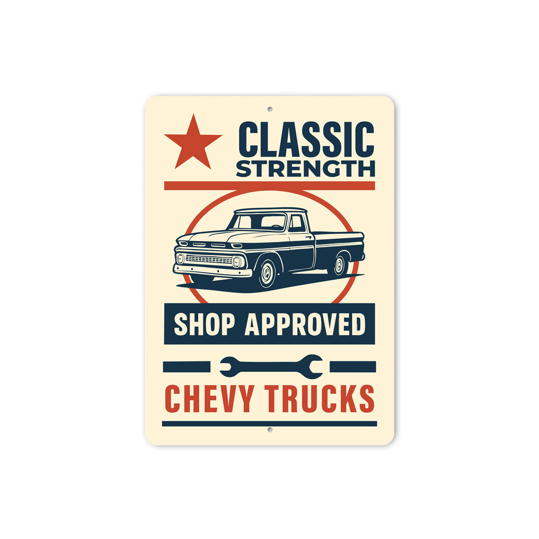 Classic Strength Shop Approved Garage Sign