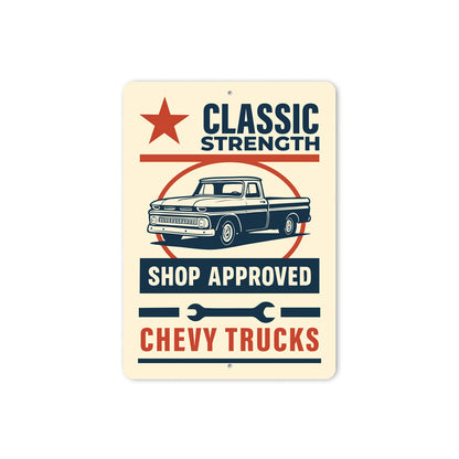 Classic Strength Shop Approved Garage Sign
