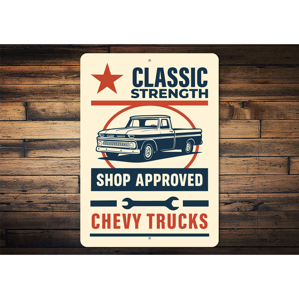 Classic Strength Shop Approved Garage Sign