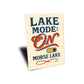 Lake Mode On Morse Lake Aluminum Decor Sign