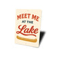Meet Me At The Lake Aluminum Decor Canoe Sign