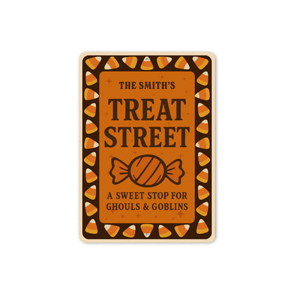Treat Street A Sweet Stop For Ghouls And Goblins Sign