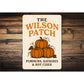 Pumpkin Patch Hayrides And Hot Cider Personalized Sign