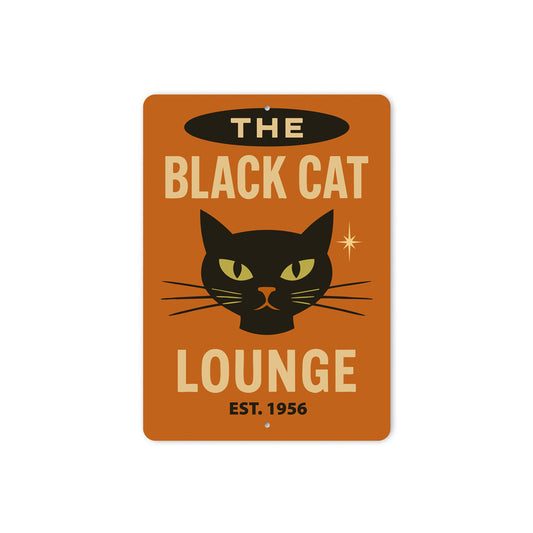 The Black Cat Lounge Established Year Sign