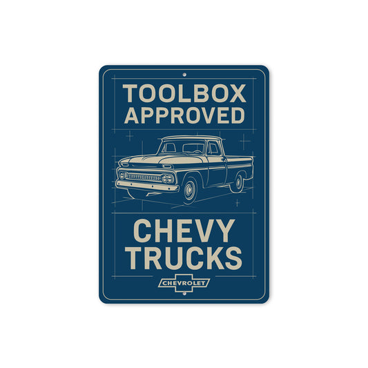 Chevy Trucks Toolbox Approved Chevrolet Signs