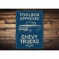 Chevy Trucks Toolbox Approved Chevrolet Signs