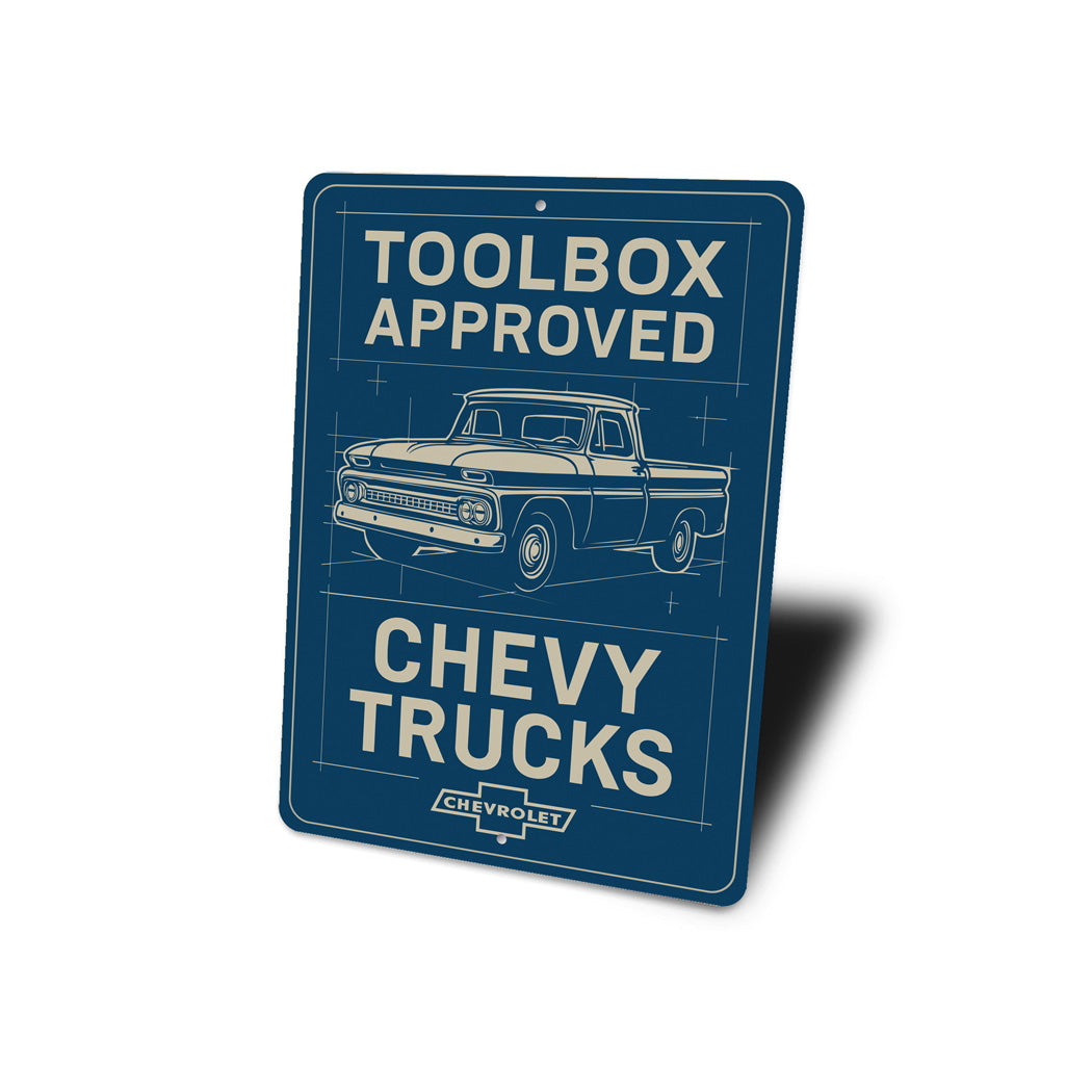 Chevy Trucks Toolbox Approved Chevrolet Signs