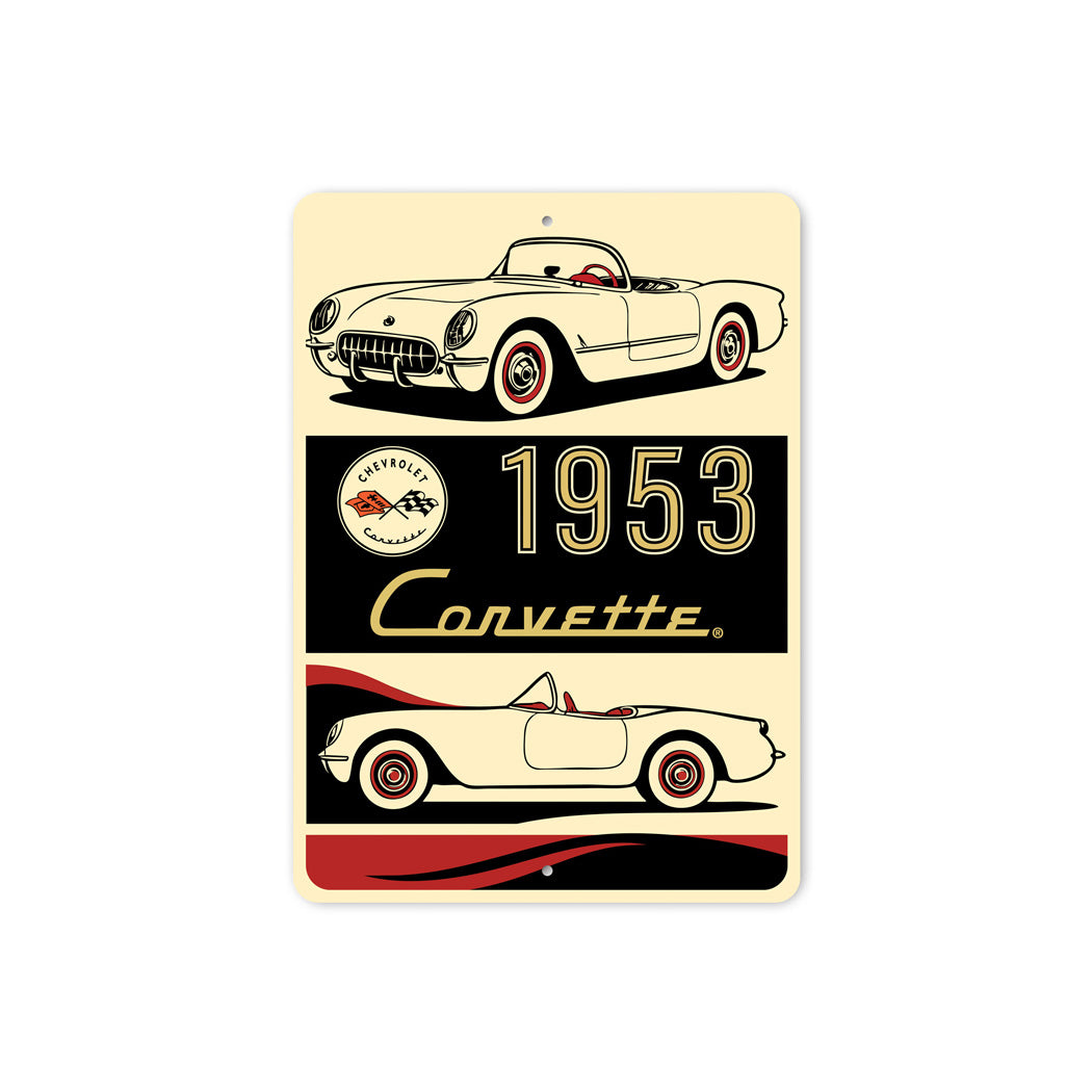 C1 Corvette 1953 Classic Chevrolet Sign
