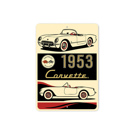 C1 Corvette 1953 Classic Chevrolet Sign