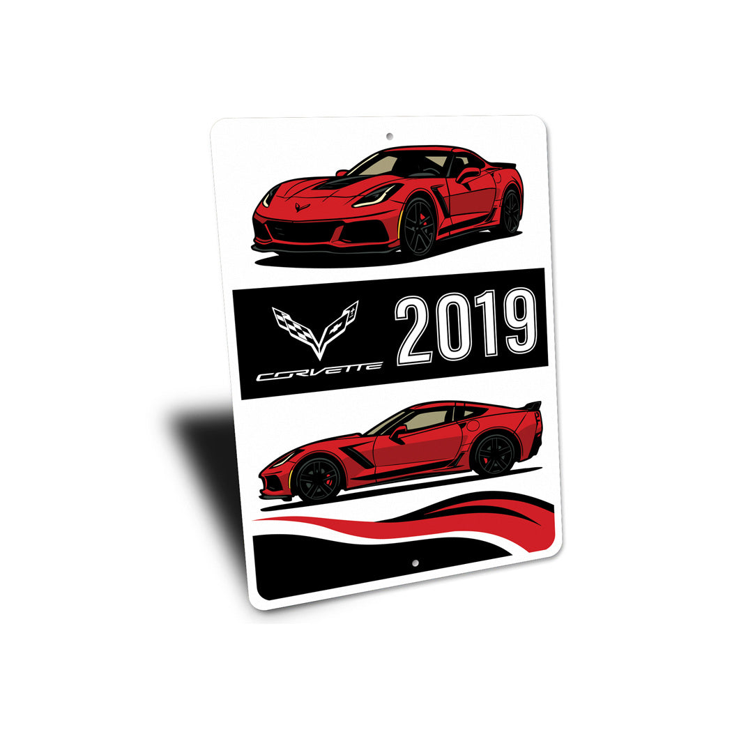 C7 Corvette 2019 Chevrolet Sports Car Sign