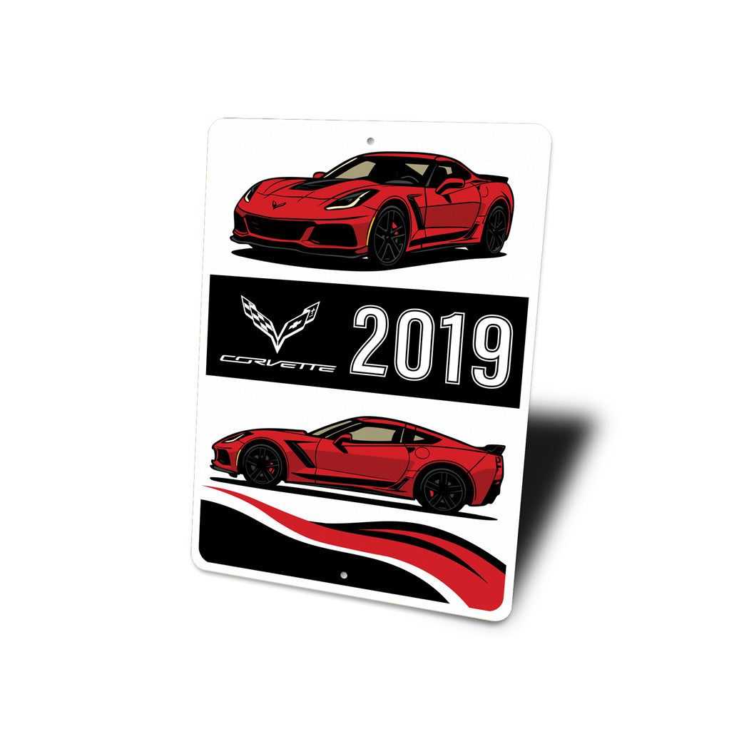 C7 Corvette 2019 Chevrolet Sports Car Sign