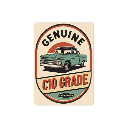Genuine C10 Grade Chevy Trucks Chevrolet Sign