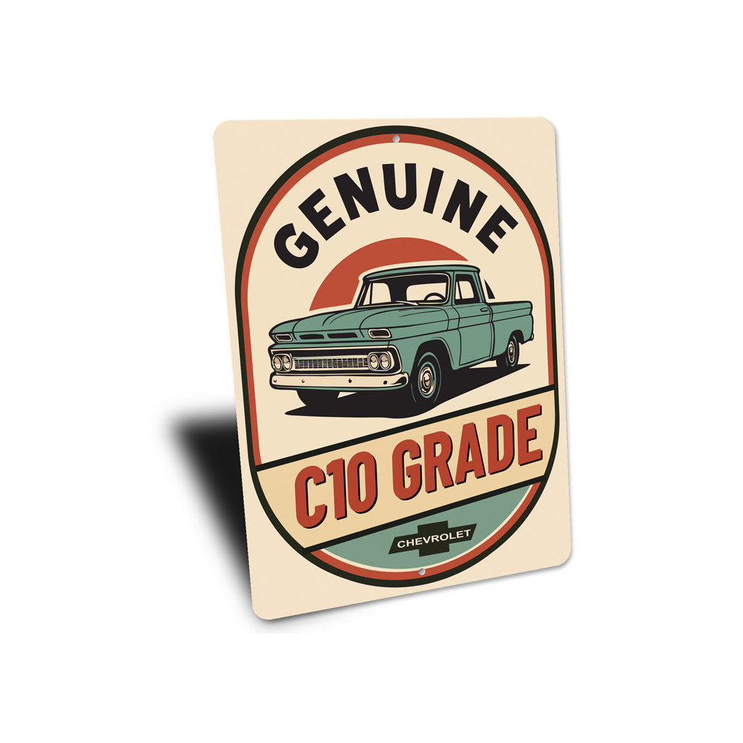 Genuine C10 Grade Chevy Trucks Chevrolet Sign