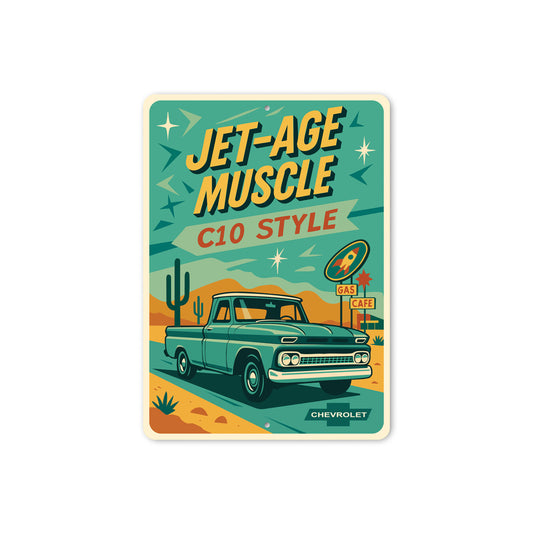 Jet-Age Muscle C10 Style Chevrolet Sign