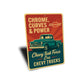 Chevy Trucks Chrome Curves And Power Chevrolet Sign