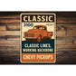 Chevy Pickups Classic 3100 Classic Lines Working Backbone