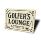 Golfer's Lounge Golf Club Vintage Aluminum Sign