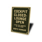Personalized Hangar Cockpit Closed-Lounge Open Sign
