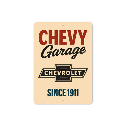 Chevy Garage Since 1911 Badge Sign
