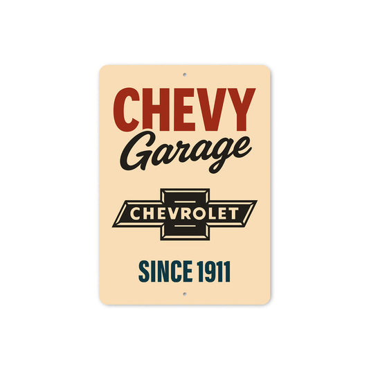 Chevy Garage Since 1911 Badge Sign