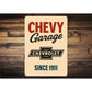Chevy Garage Since 1911 Badge Sign