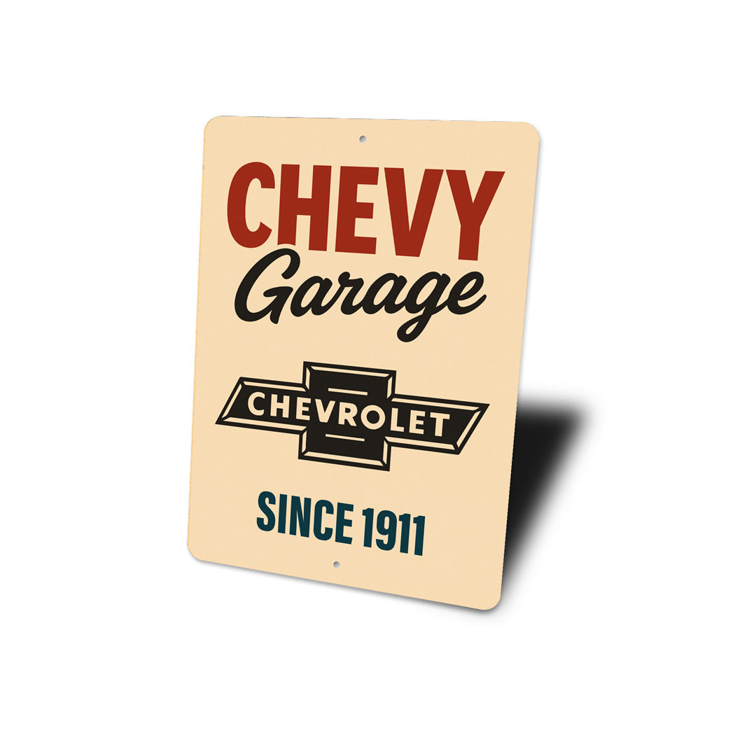 Chevy Garage Since 1911 Badge Sign
