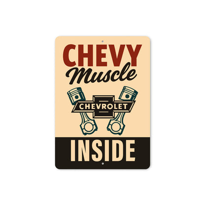 Chevy Muscle Inside Decor Sign