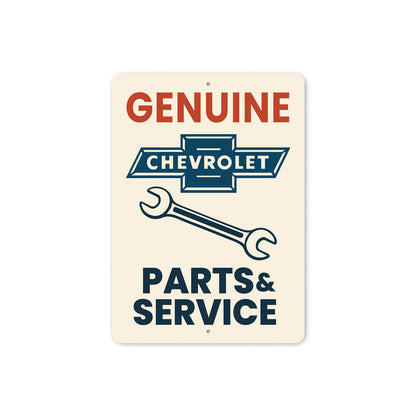 Genuine Parts And Service Wrench Sign