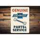 Genuine Parts And Service Wrench Sign