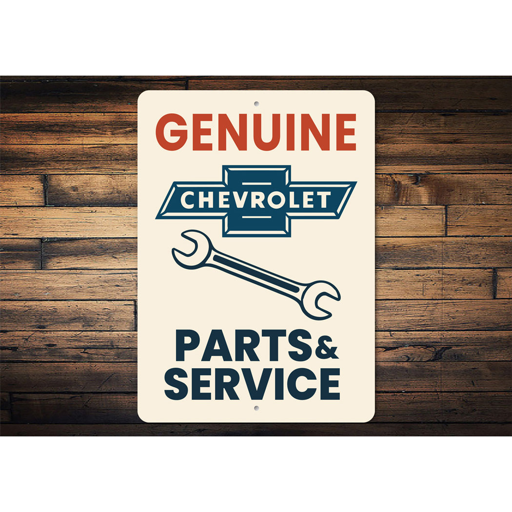 Genuine Parts And Service Wrench Sign