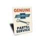 Genuine Parts And Service Wrench Sign